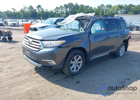 2012 Toyota Highlander Se V6 from USA, damaged, VIN 5TDBK3EH9CS122215